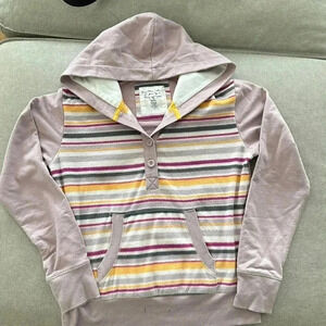 Lilac striped hoodie